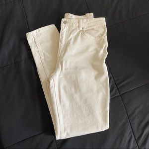 NEW H&M beige high waisted skinny jeans
